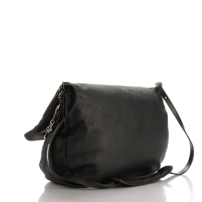 Jimmy Choo Lambskin Large Biker Hobo Black 3 of 7