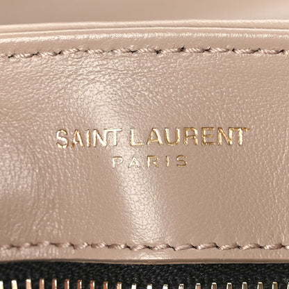 Saint Laurent Calfskin Y Quilted Monogram Toy Loulou Crossbody Bag Latte 7 of 10