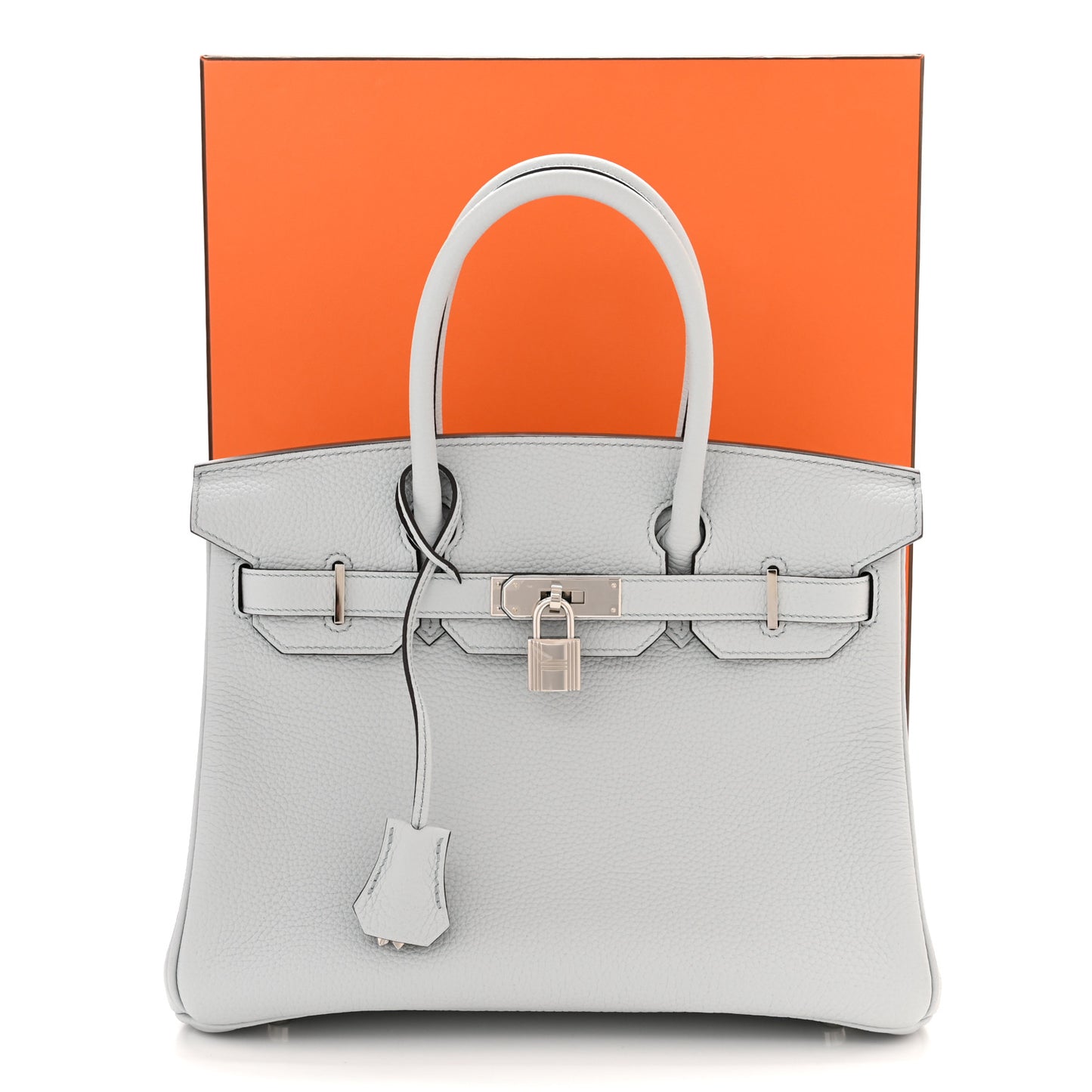 Taurillon Clemence Birkin 30 Bleu Pale