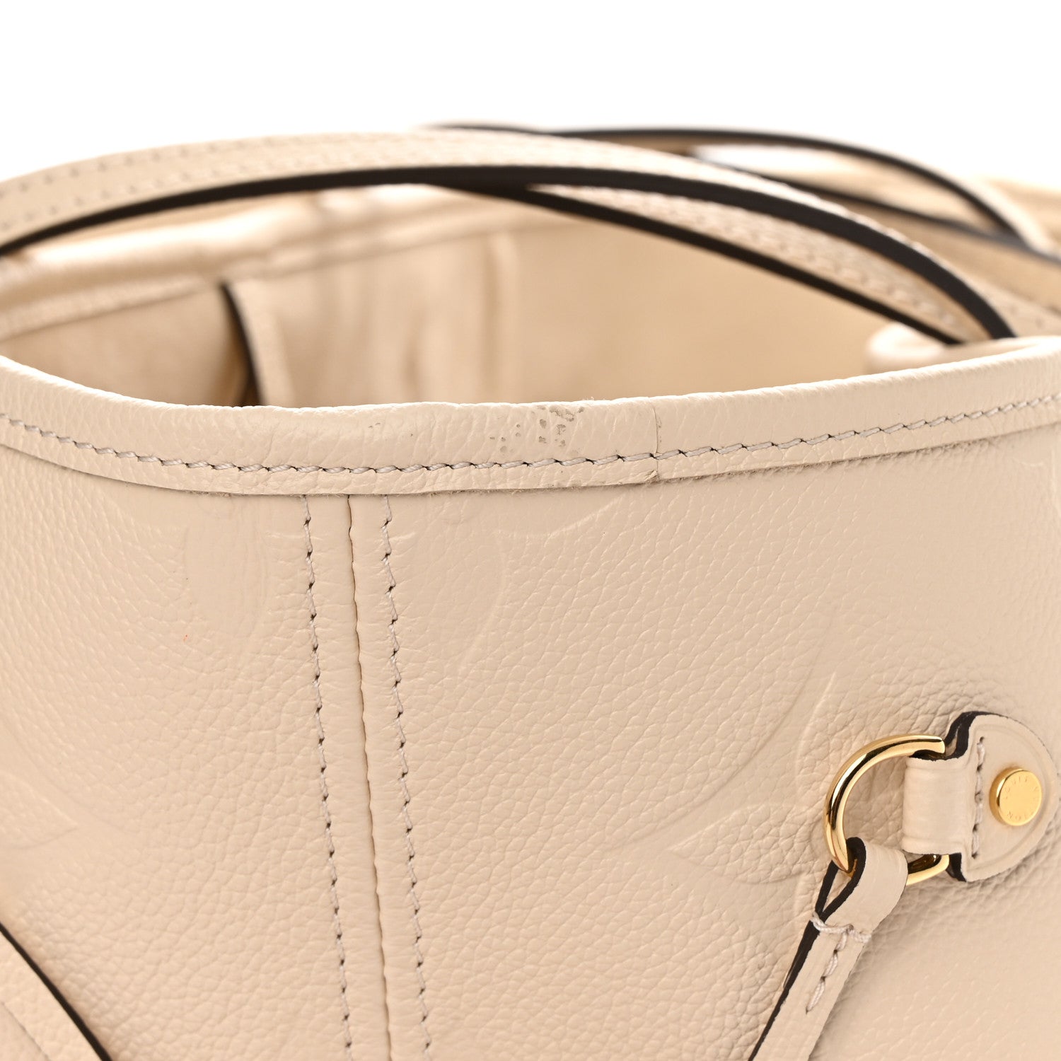Louis Vuitton Empreinte Monogram Giant Neverfull MM Cream 13 of 14