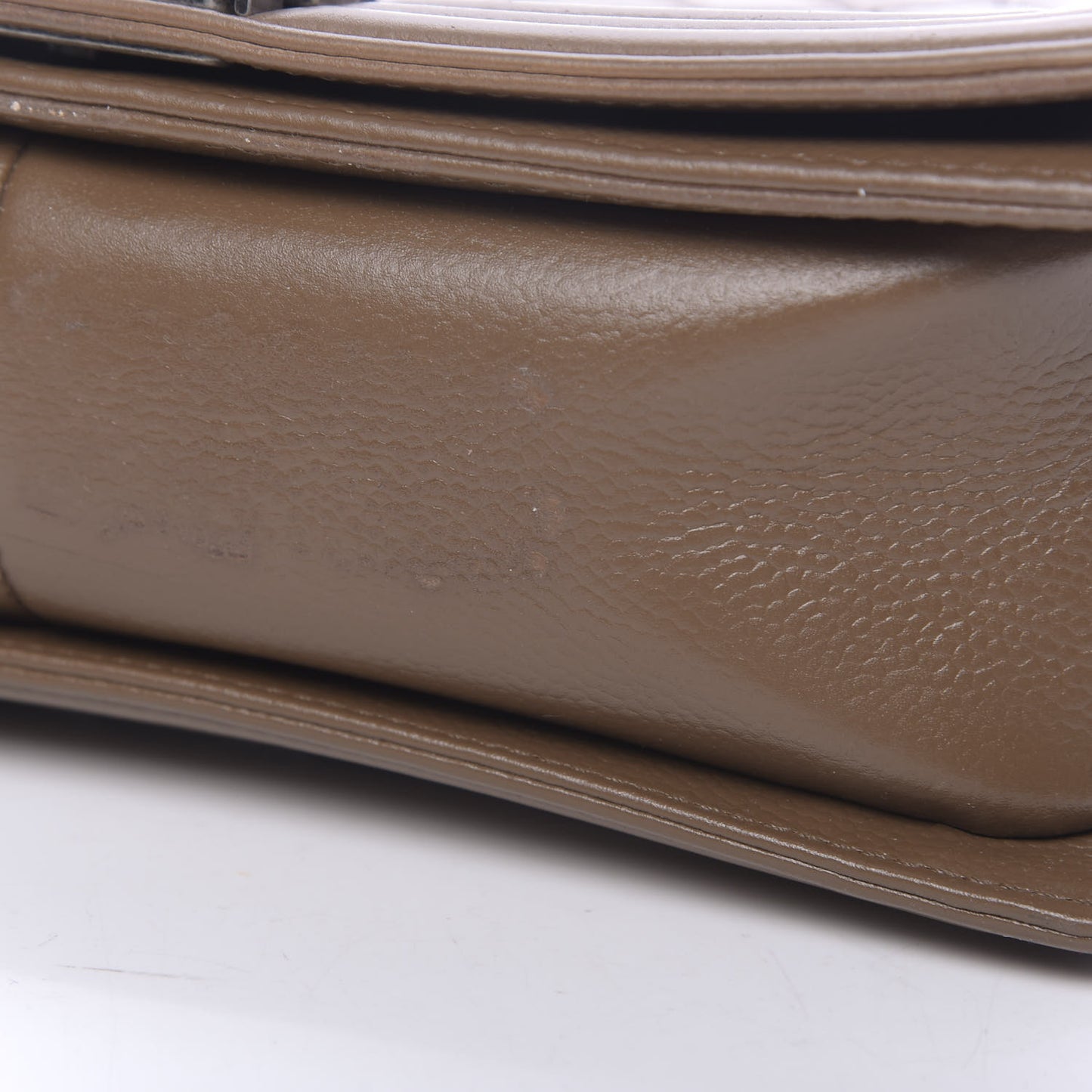 Caviar Quilted Medium Boy Flap Dark Beige