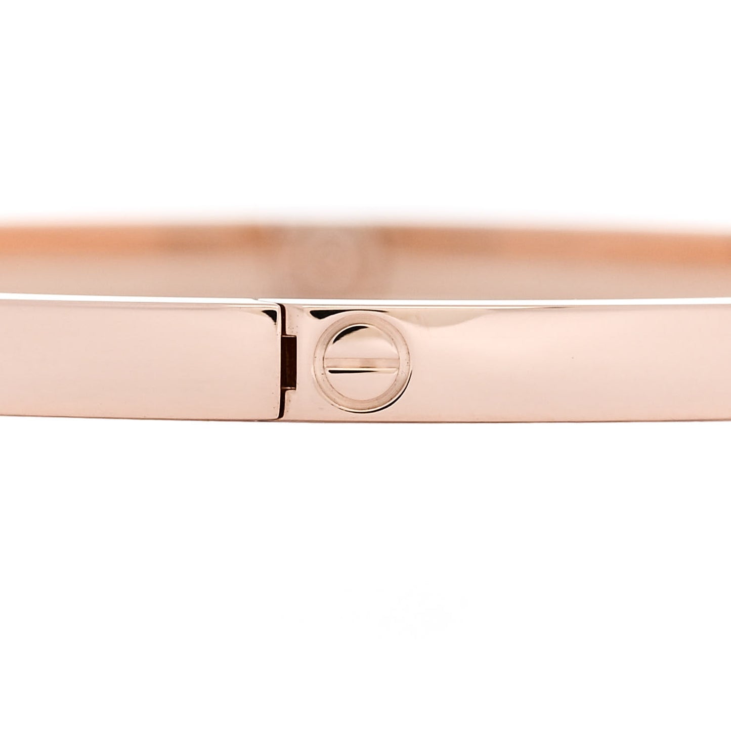 18K Pink Gold 6 Diamond Small LOVE Bracelet 18