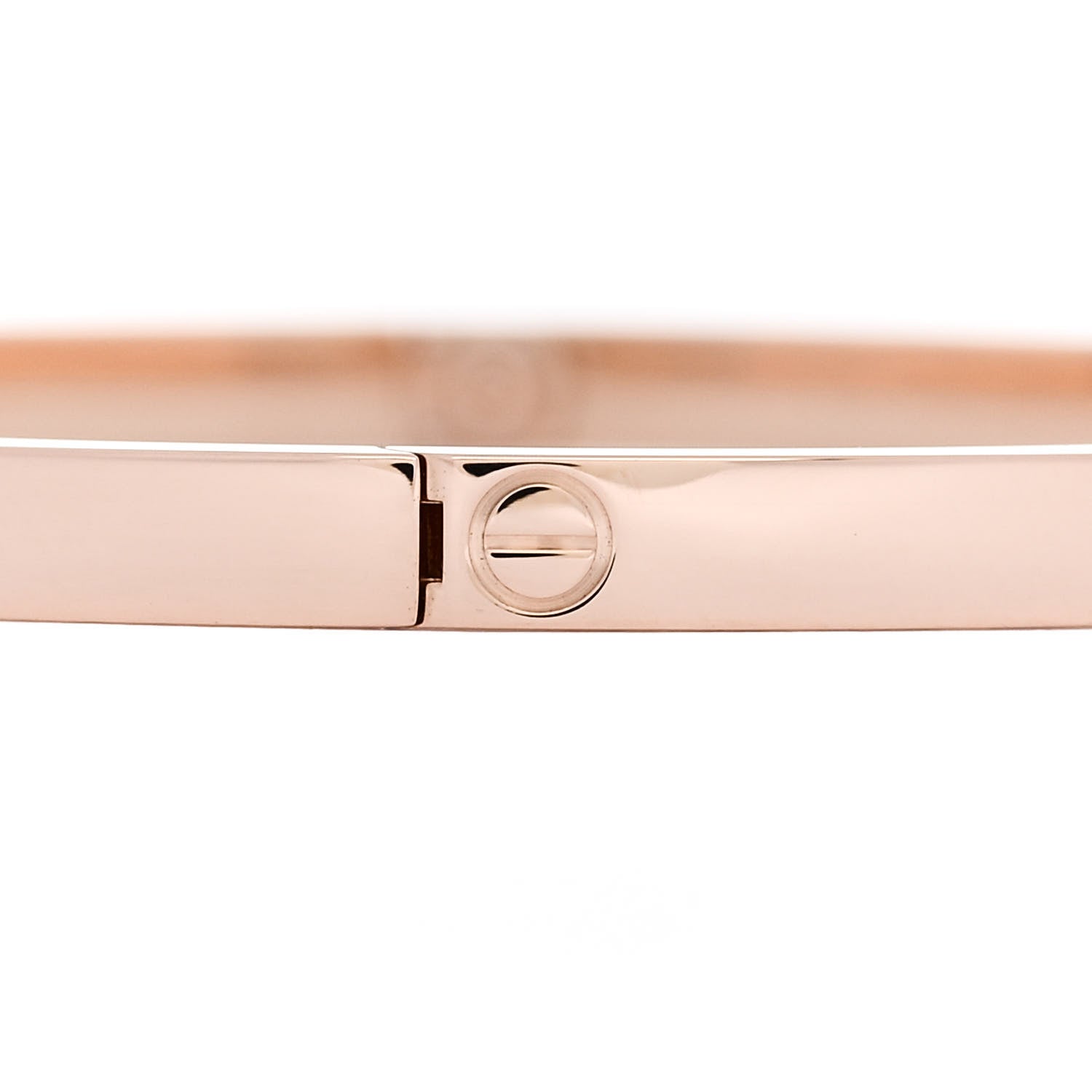 Cartier 18K Pink Gold 6 Diamond Small LOVE Bracelet 18 5 of 7