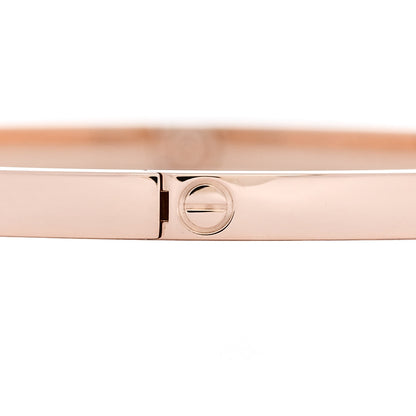 Cartier 18K Pink Gold 6 Diamond Small LOVE Bracelet 18 5 of 7