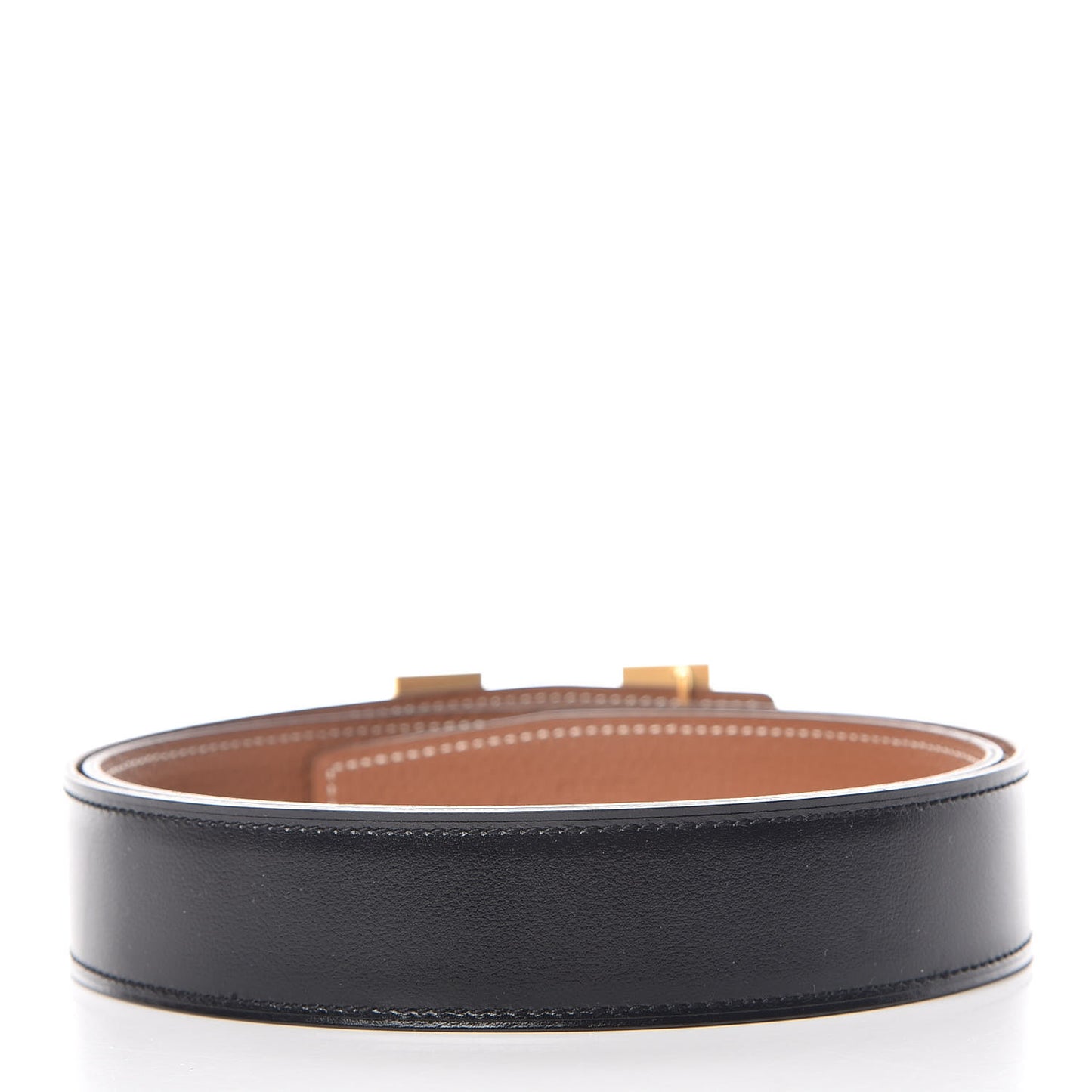 Box Togo 32mm Guilloche H Belt 85 Black Gold