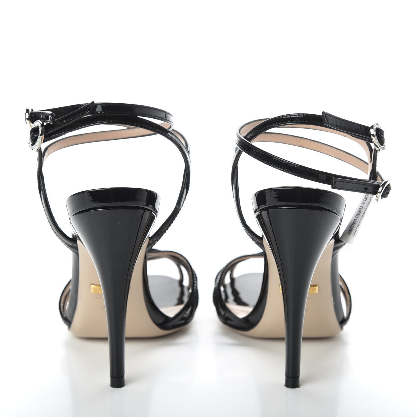 Vernice Crystal Sandals 35.5 Black