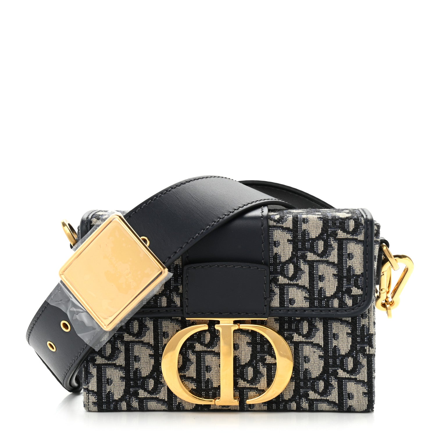 Christian Dior Oblique 30 Montaigne Box Bag Blue 1 of 9