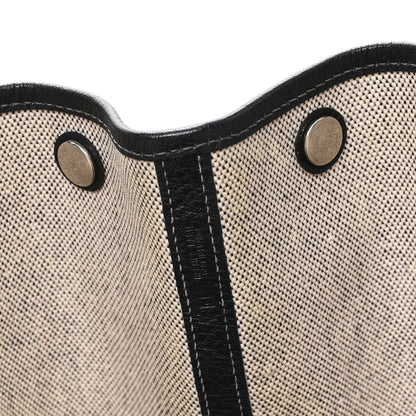 Hermes Buffle Skipper Toile Garden Party 36 MM Tote Black 5 of 8