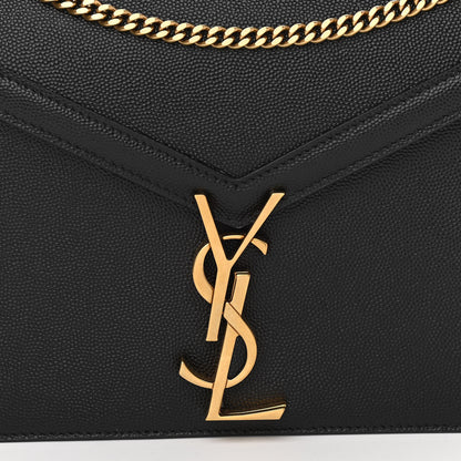 Saint Laurent Grain De Poudre Monogram Cassandra Clasp Bag Black Rouge Legion 7 of 11