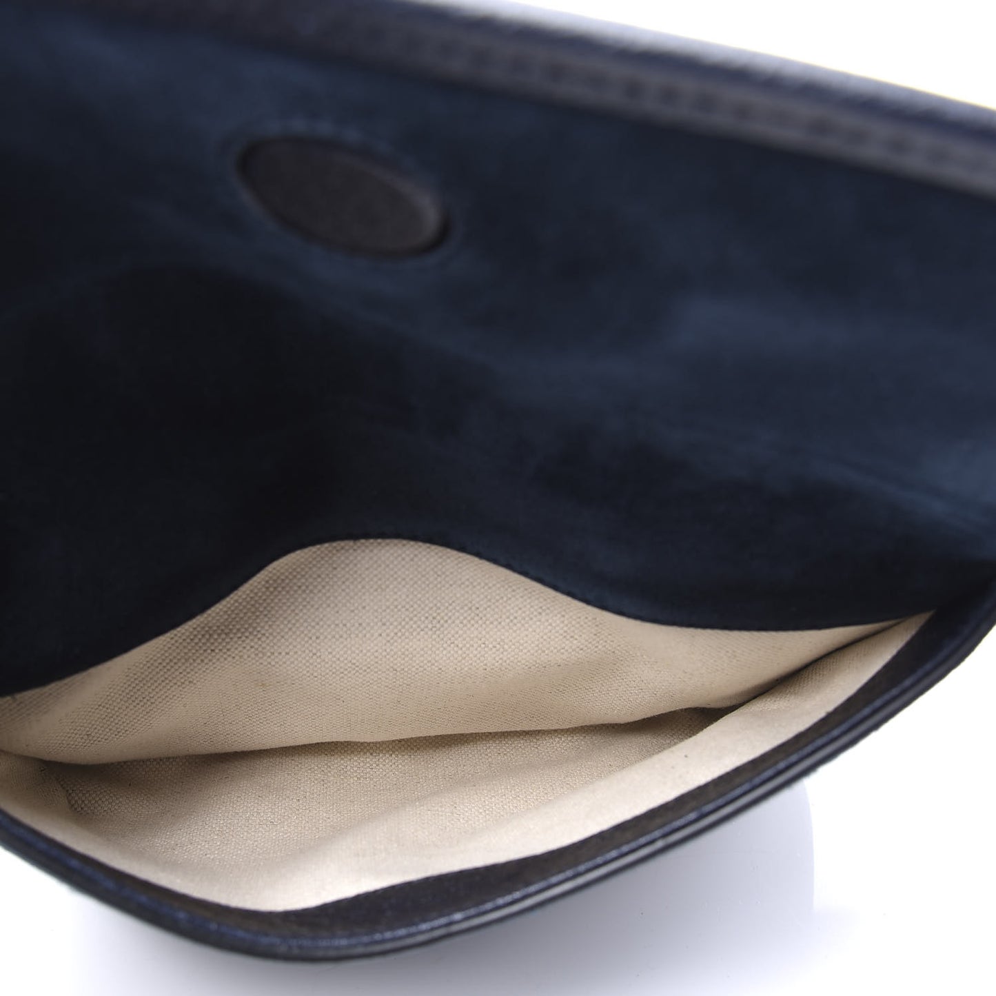 Suede Web Small Neo Vintage Double Flap Messenger Bag Blue