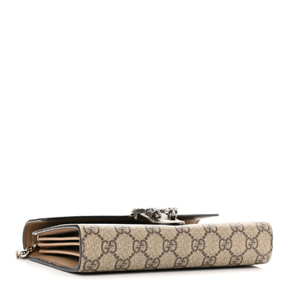 Gucci GG Supreme Monogram Mini Dionysus Chain Wallet Beige Taupe 4 of 12