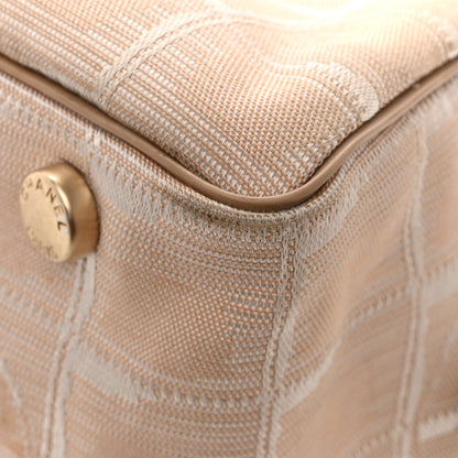Chanel Nylon Travel Bowler Beige 14 of 17