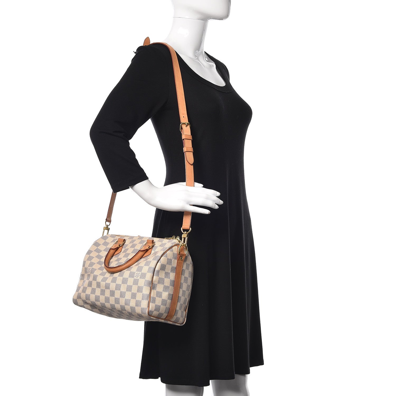 Louis Vuitton Damier Azur Speedy Bandouliere 25 2 of 13