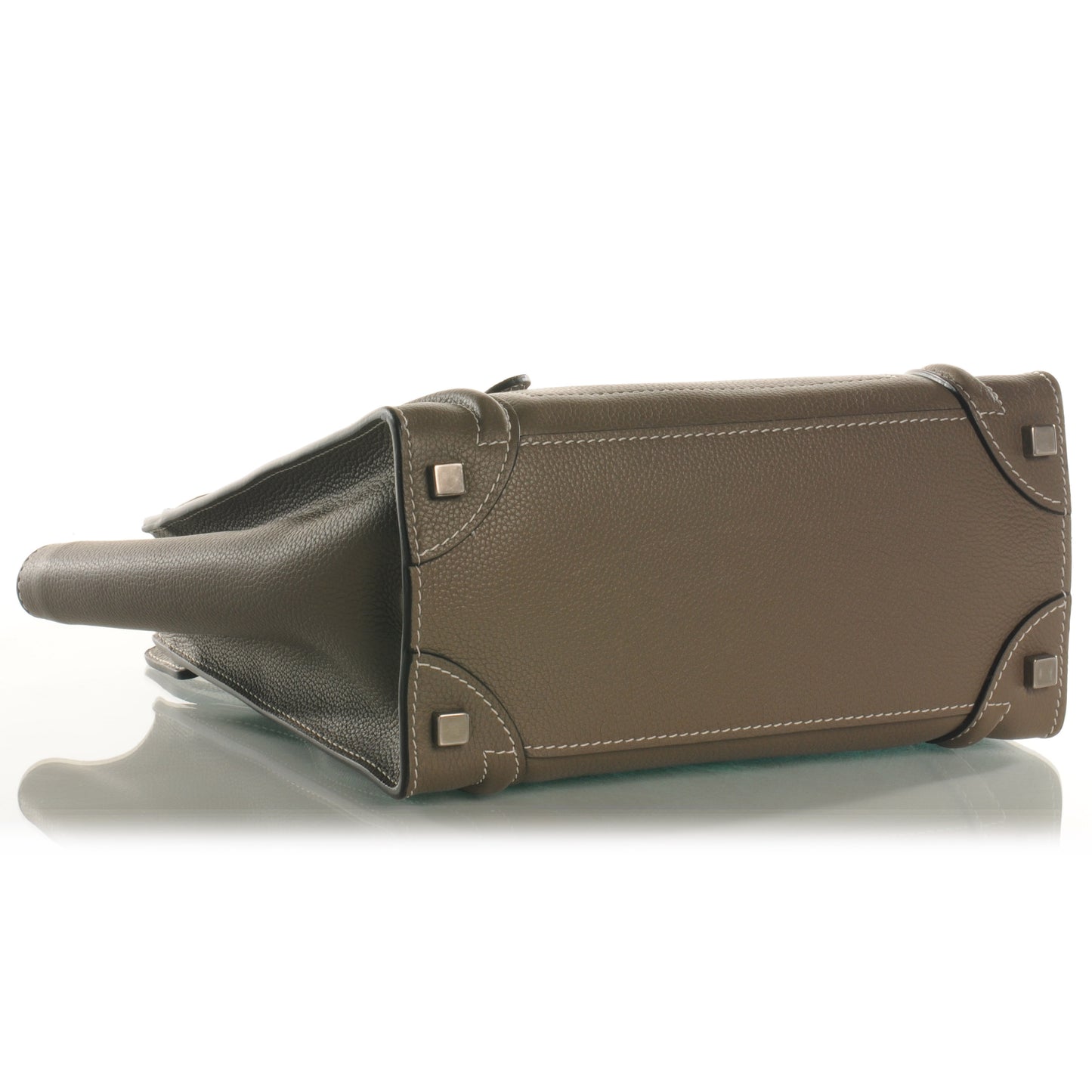 Drummed Calfskin Micro Luggage Souris