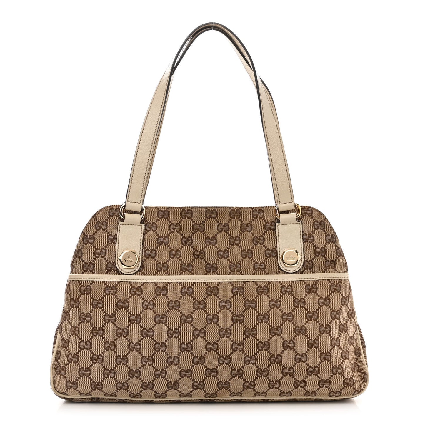 Monogram Medium Charmy Shoulder Bag Off White