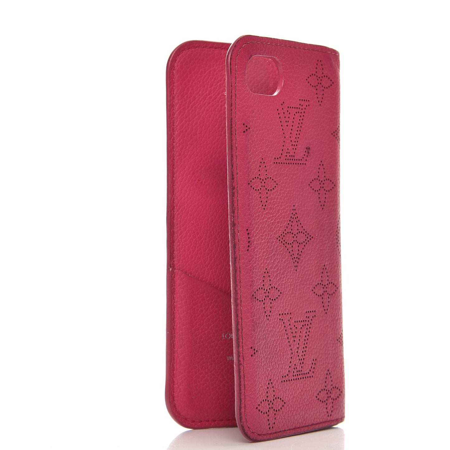 Monogram Cuir iPhone 7/8 Folio Case Fuchsia