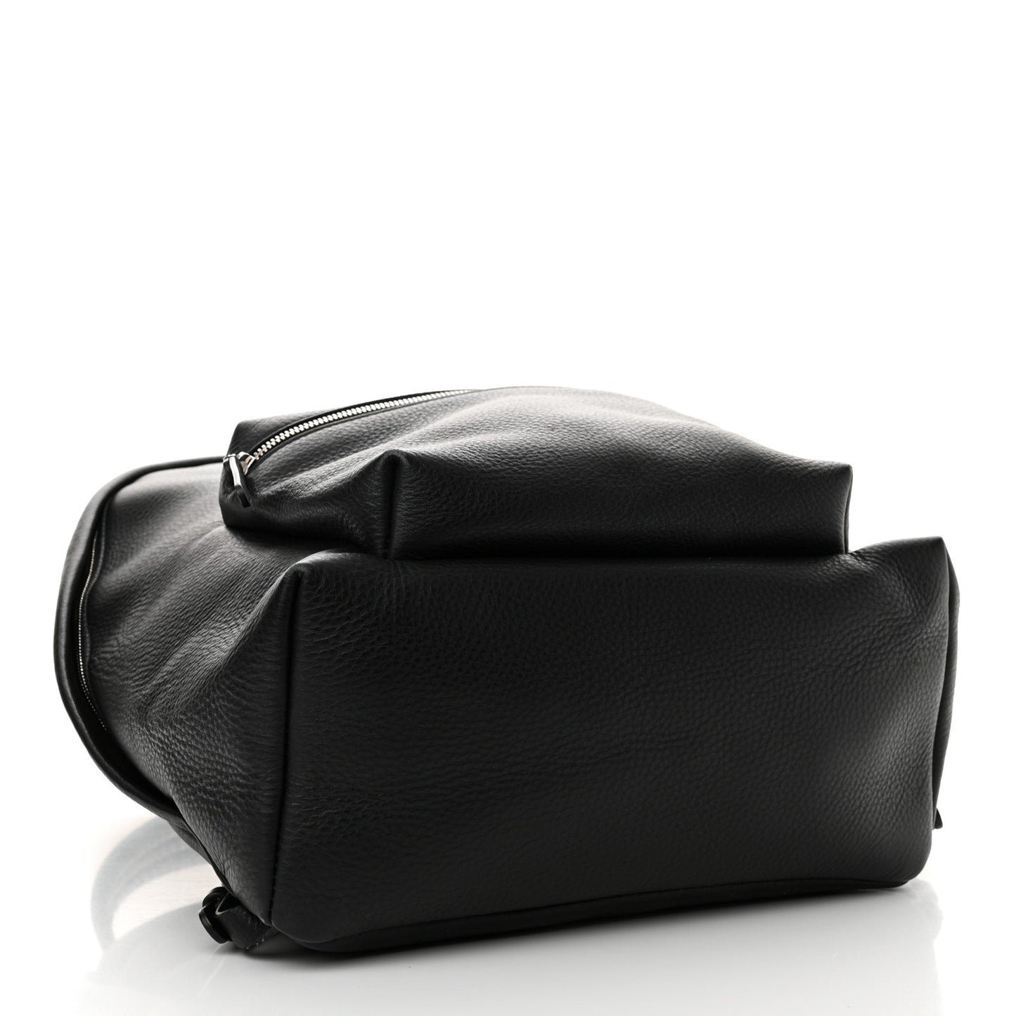 Calfskin Logo Small Everyday Backpack Black White