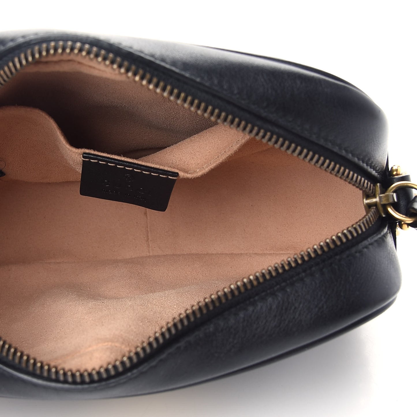 Calfskin Matelasse Mini GG Marmont Chain Shoulder Bag Black