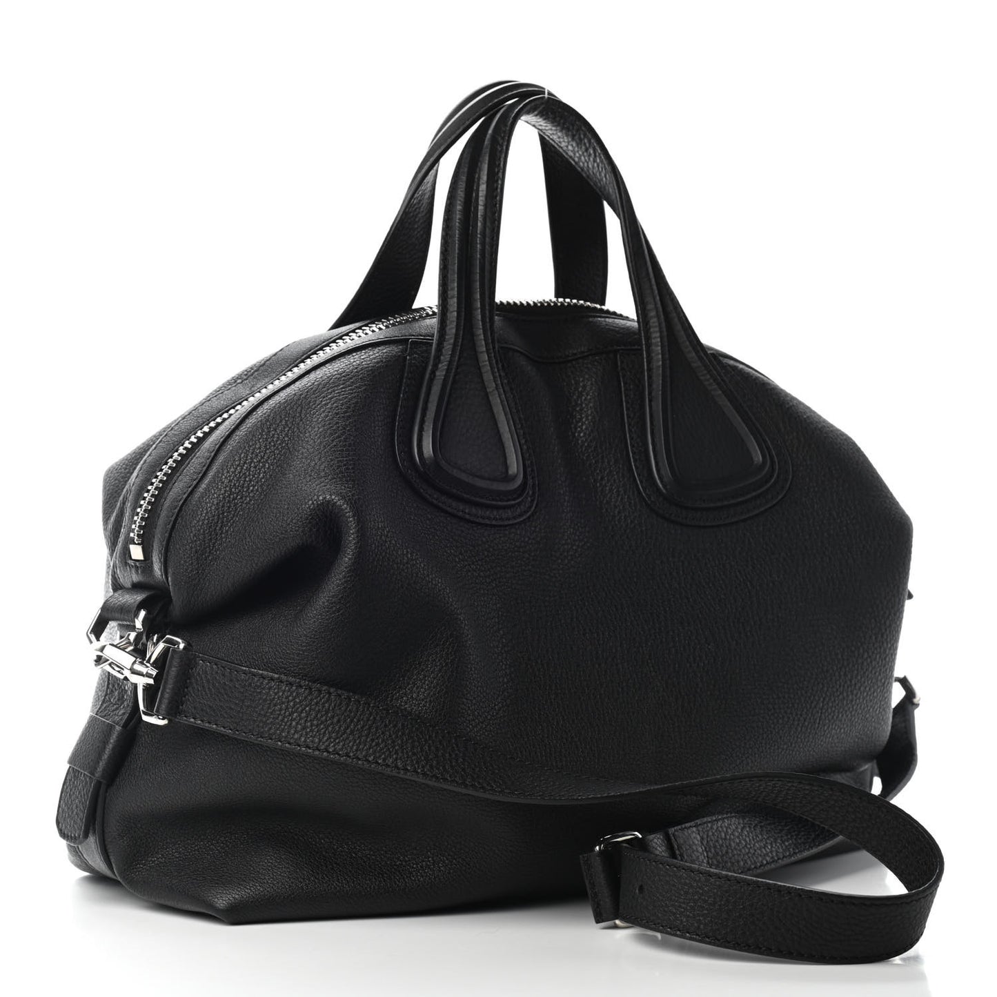 Waxy Grained Calfskin Medium Nightingale Black