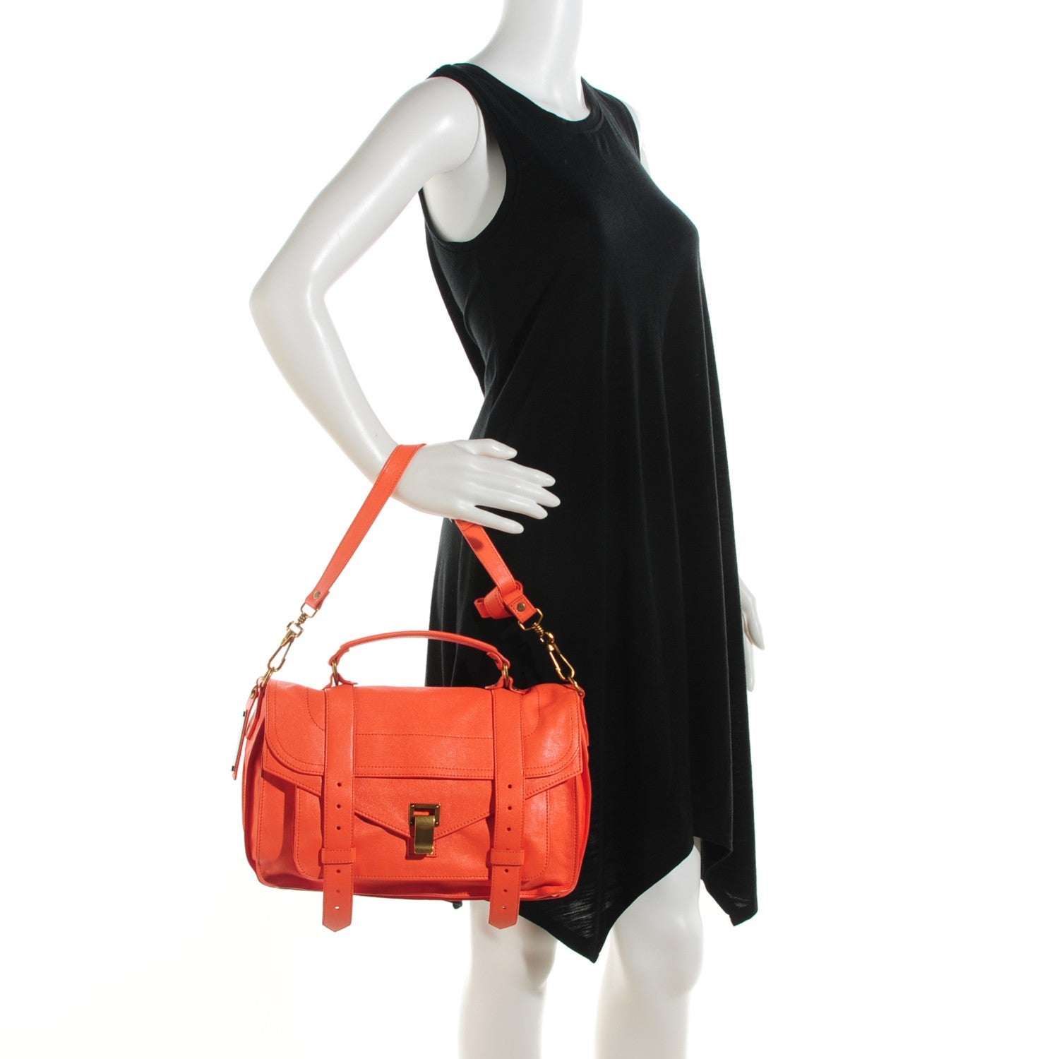 Proenza Schouler Lambskin Medium PS1 Satchel Grapefruit 2 of 8