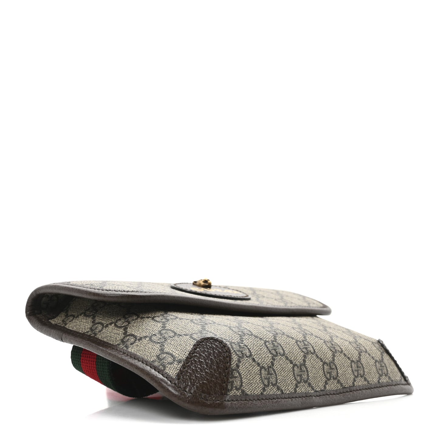 GG Supreme Monogram Neo Vintage Web Belt Bag Brown