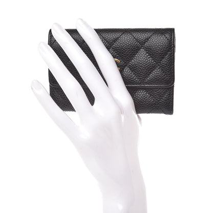Chanel Caviar Quilted Flap Card Holder Black 2 of 8