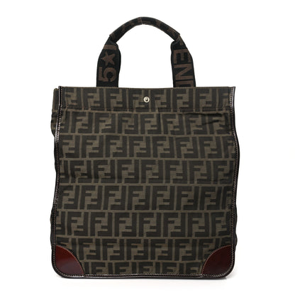 Fendi Zucca Shopping Tote Tobacco 1 of 15