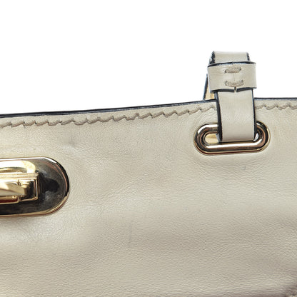 Valentino Garavani Vitello Small Rockstud Tote Ivory 11 of 35