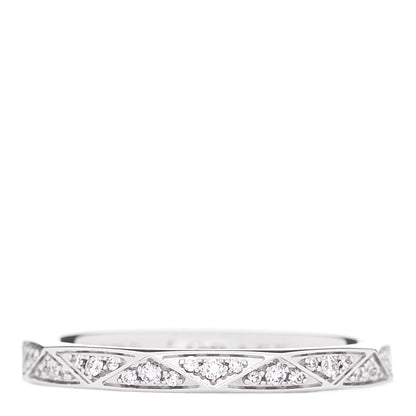 Graff 18K White Gold Diamond Laurence Graff Signature Band Ring 49 4.75 1 of 5