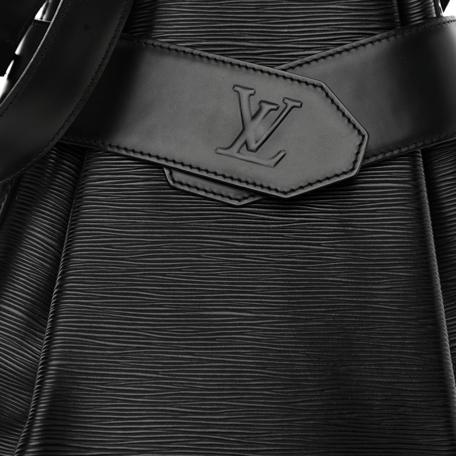 Louis Vuitton Epi Sac D'Epaule GM Black 7 of 16