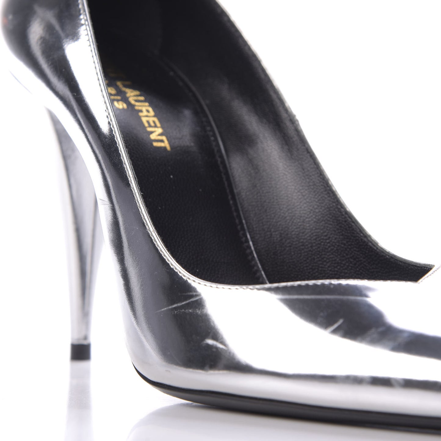 Calfskin Kiki 100 Pumps 37 Silver
