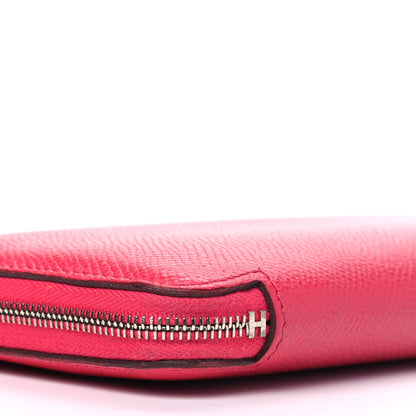 Hermes Epsom Silk'in Wallet Rose Shocking 5 of 7