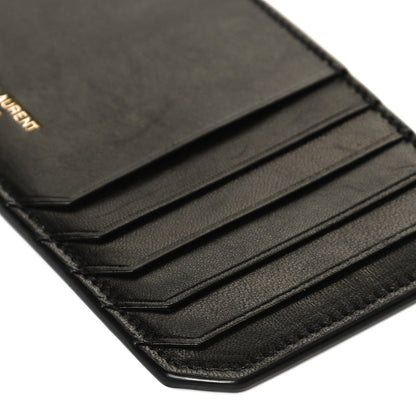 Saint Laurent Calfskin 5 Fragments Card Holder Black 9 of 9