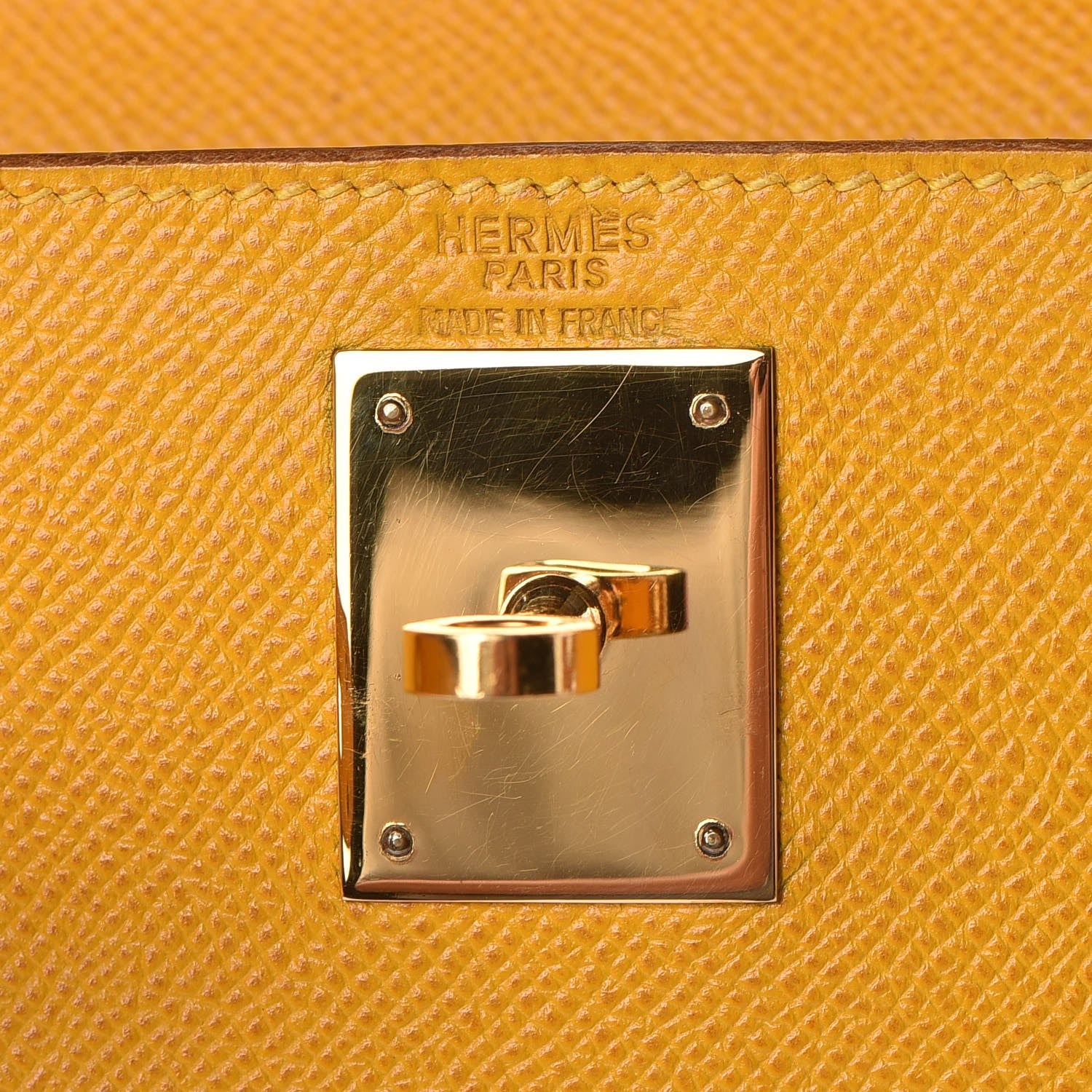 Hermes Epsom Retourne Kelly 28 Jaune 14 of 40