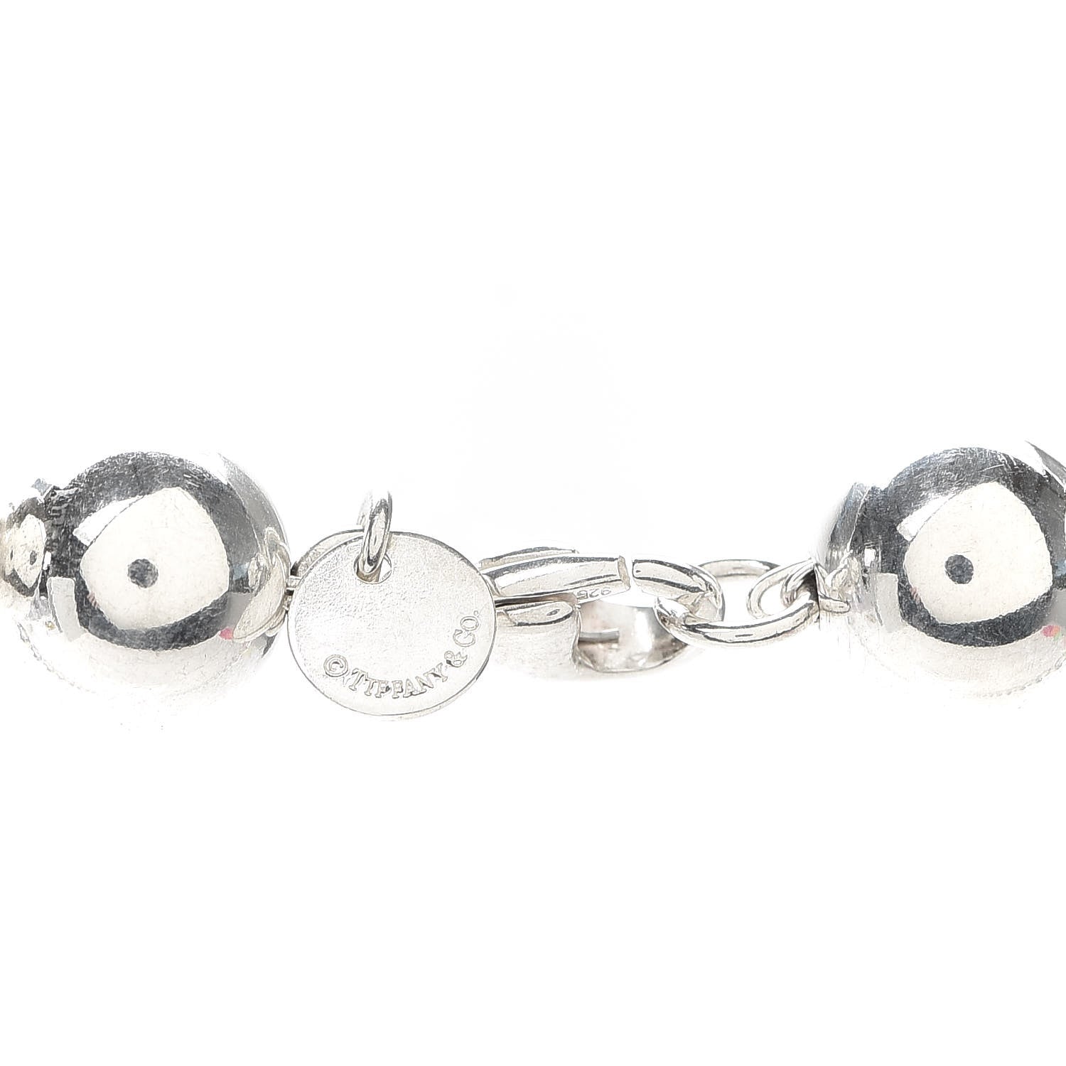 Tiffany Sterling Silver 10mm HardWear Ball Necklace 5 of 5
