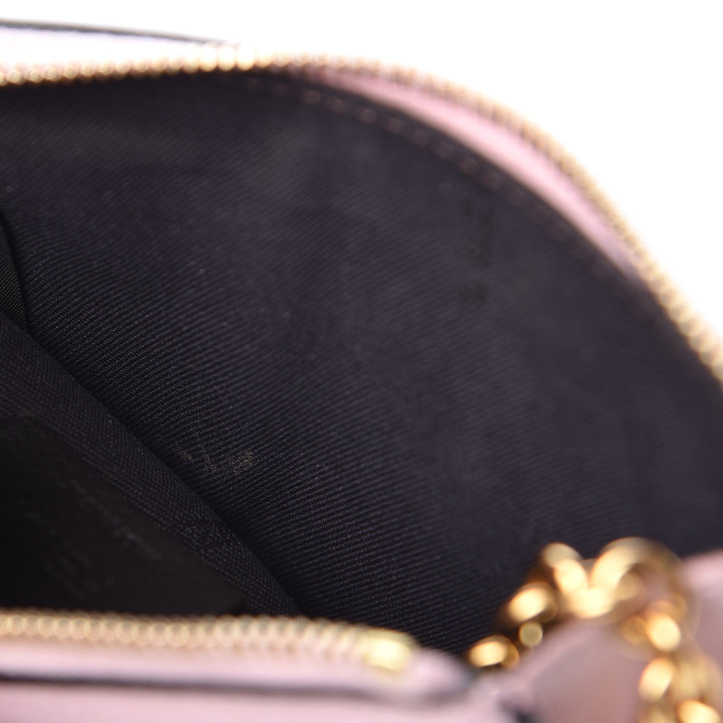 Vitello Cruise F is Fendi Bi-Color FF 1974 Embossed Key Case Pouch Maya Black Peonia