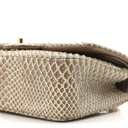 Chanel Snakeskin Medium Double Flap Beige 10 of 10