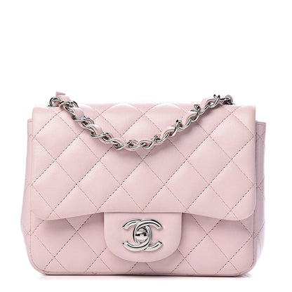 Chanel Lambskin Quilted Mini Square Flap Light Pink 1 of 15
