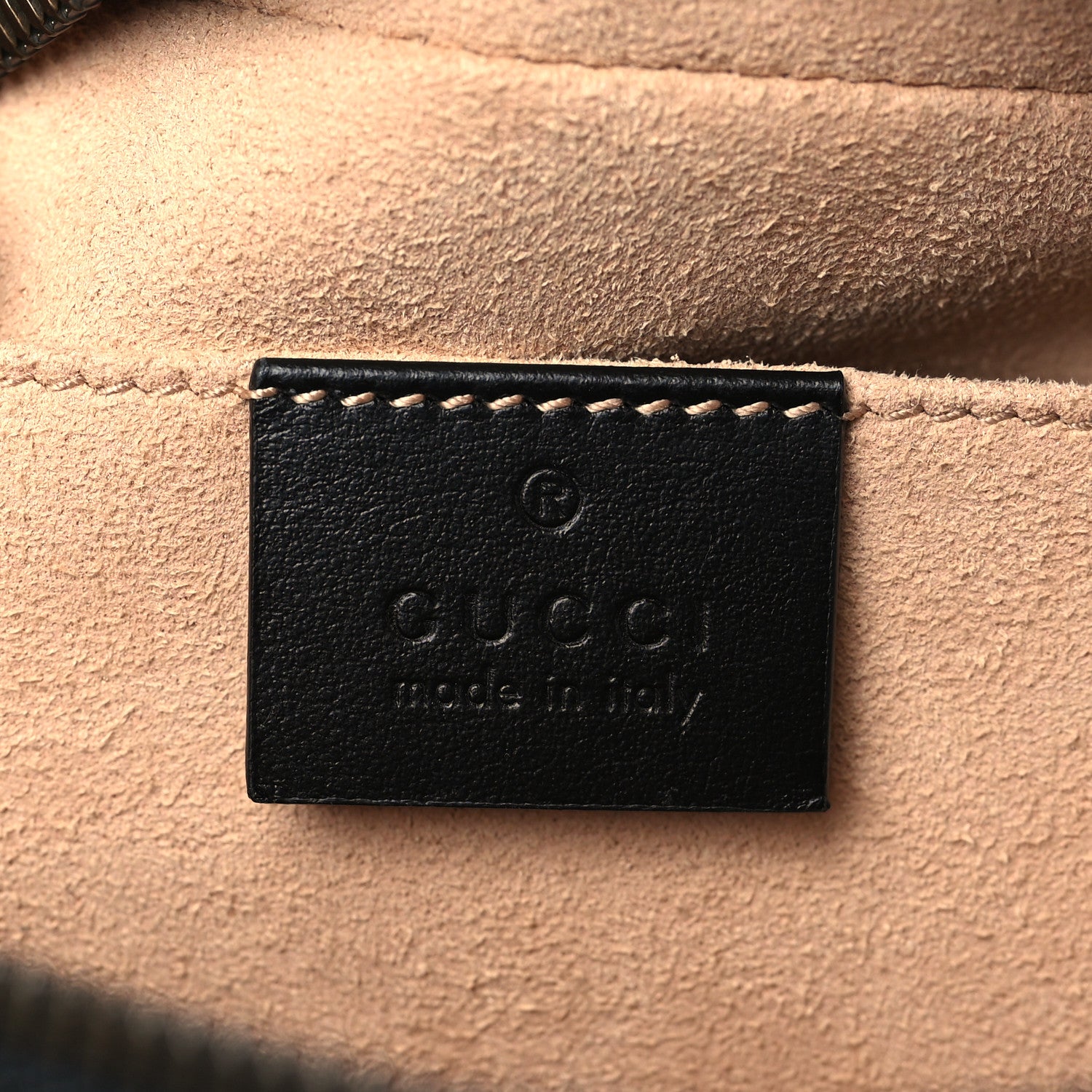 Gucci Calfskin Matelasse Small GG Marmont Chain Shoulder Bag Black 6 of 6