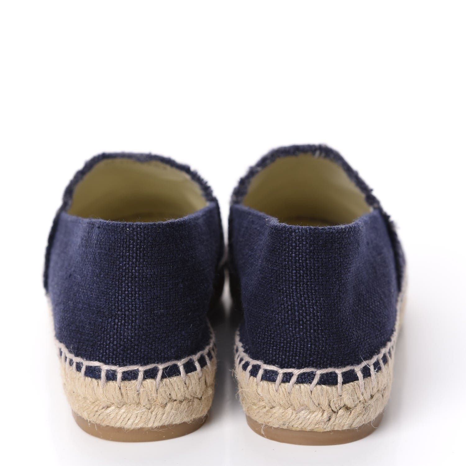 Chanel Linen CC Espadrilles 37 Blue Black 6 of 11