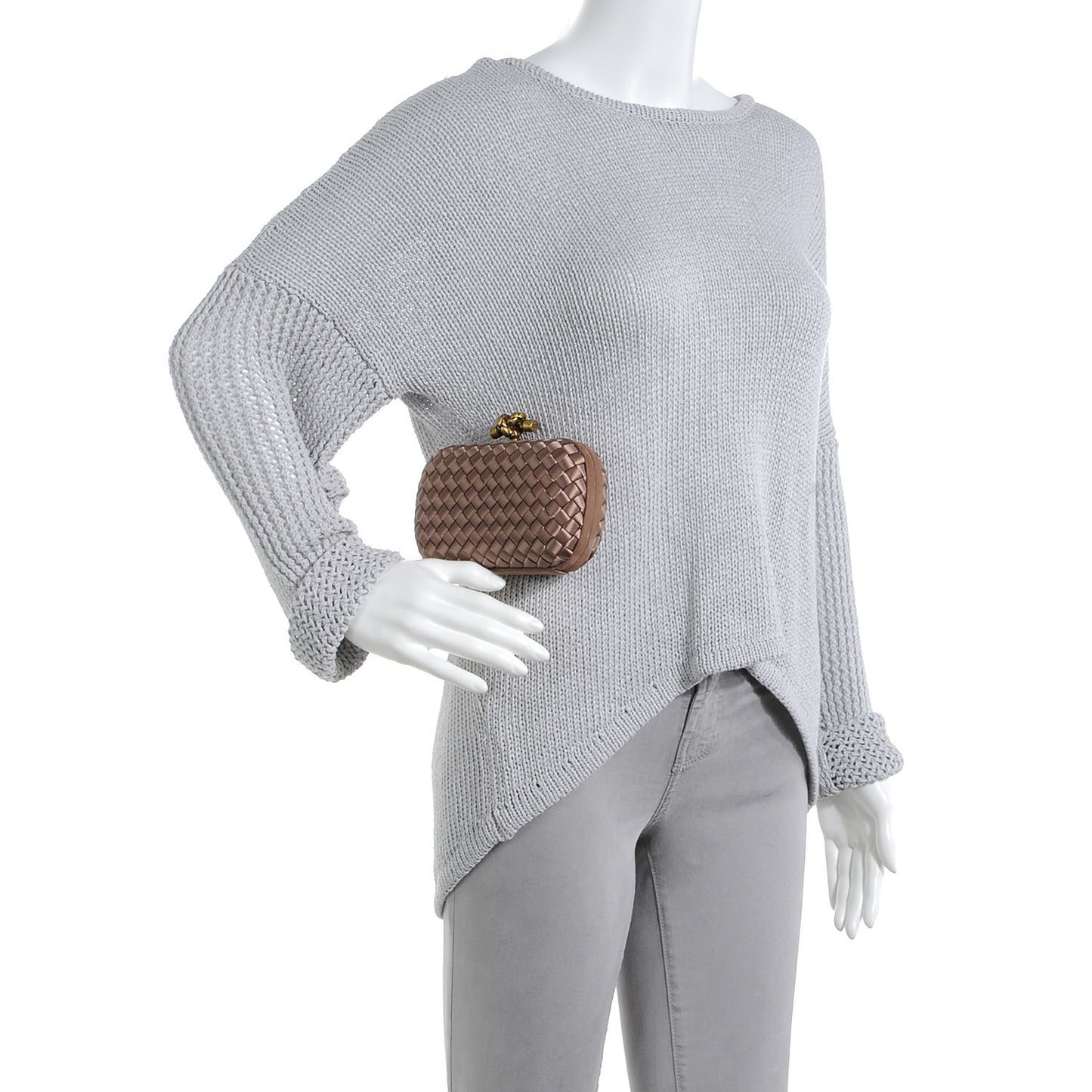 Satin Knot Clutch Dawn