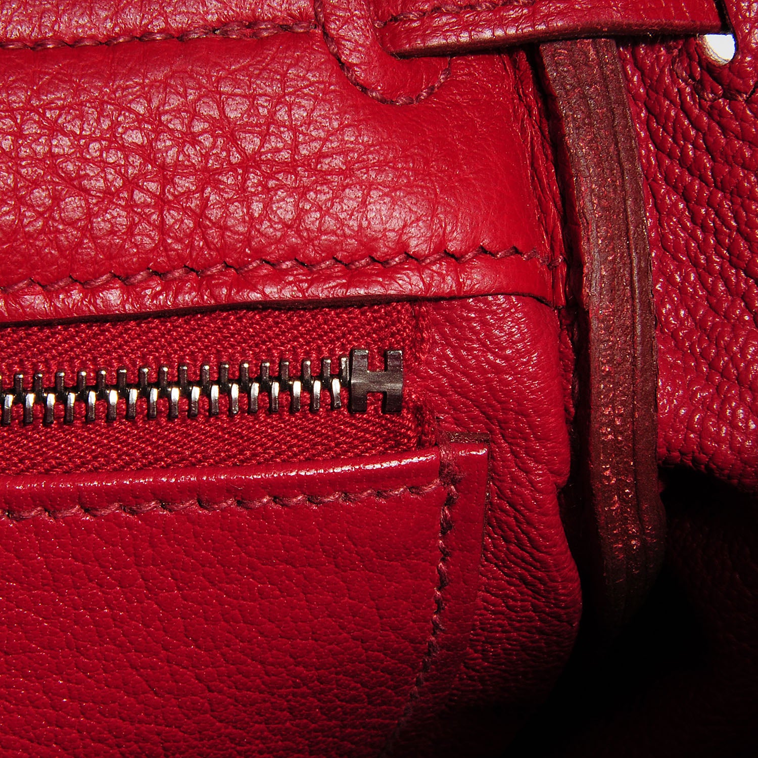 Hermes Taurillon Clemence Kelly Retourne 32 Rouge Garance 12 of 25