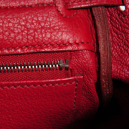 Hermes Taurillon Clemence Kelly Retourne 32 Rouge Garance 12 of 25