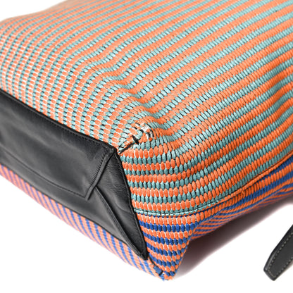 Celine Woven Canvas Small Twisted Cabas Multicolor 18 of 23