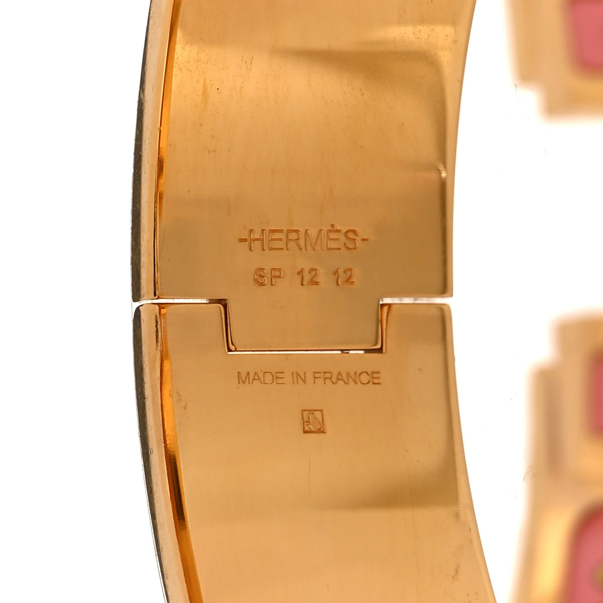 Enamel Printed Wide Parures Des Maharajas Clic Clac H Bracelet GM Tropique