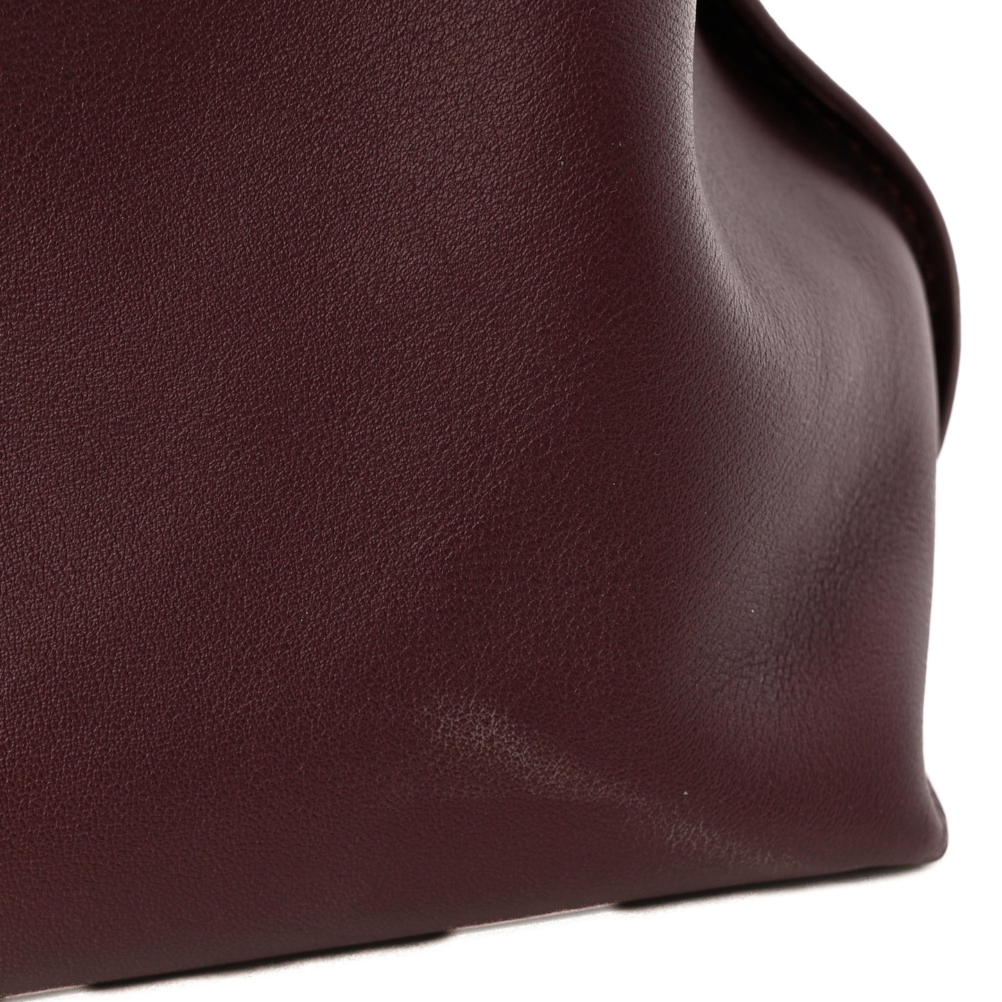 Nappa Medium Flamenco Knot Bag Dark Burgundy