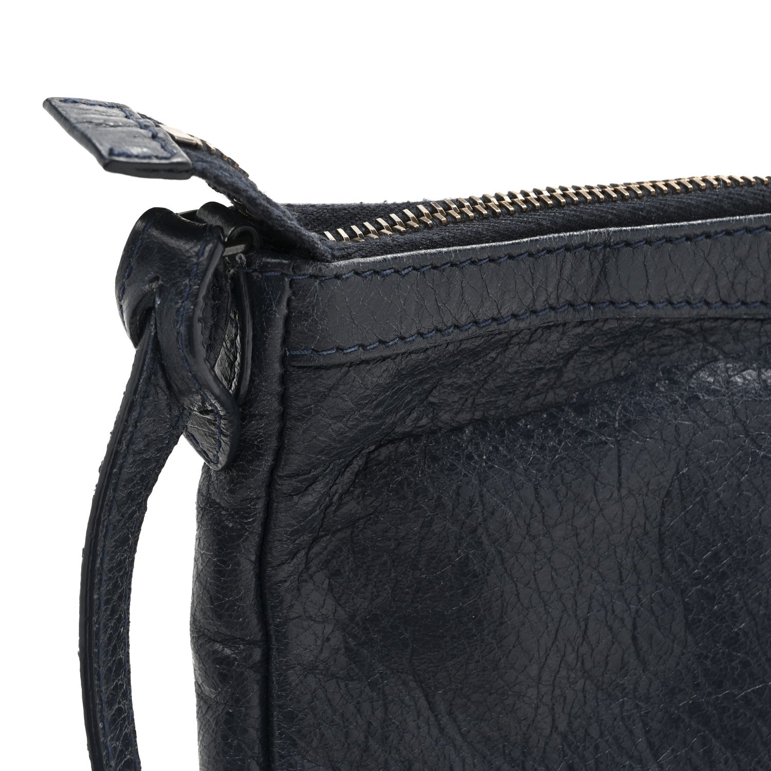 Balenciaga Agneau Classic Hardware Flat Crossbody Bleu Obscur 7 of 37