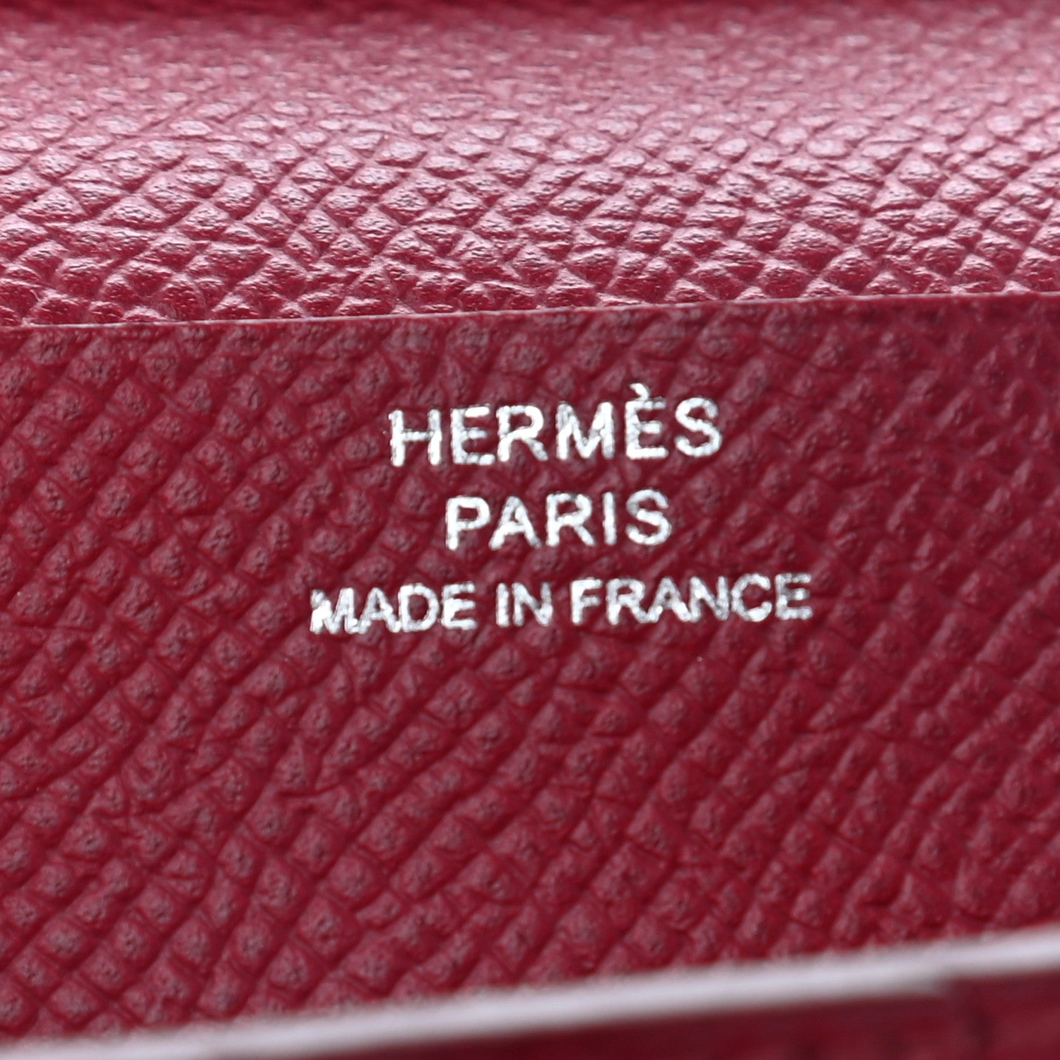 Hermes Epsom Bearn Gusset Wallet Rouge Grenat 6 of 12