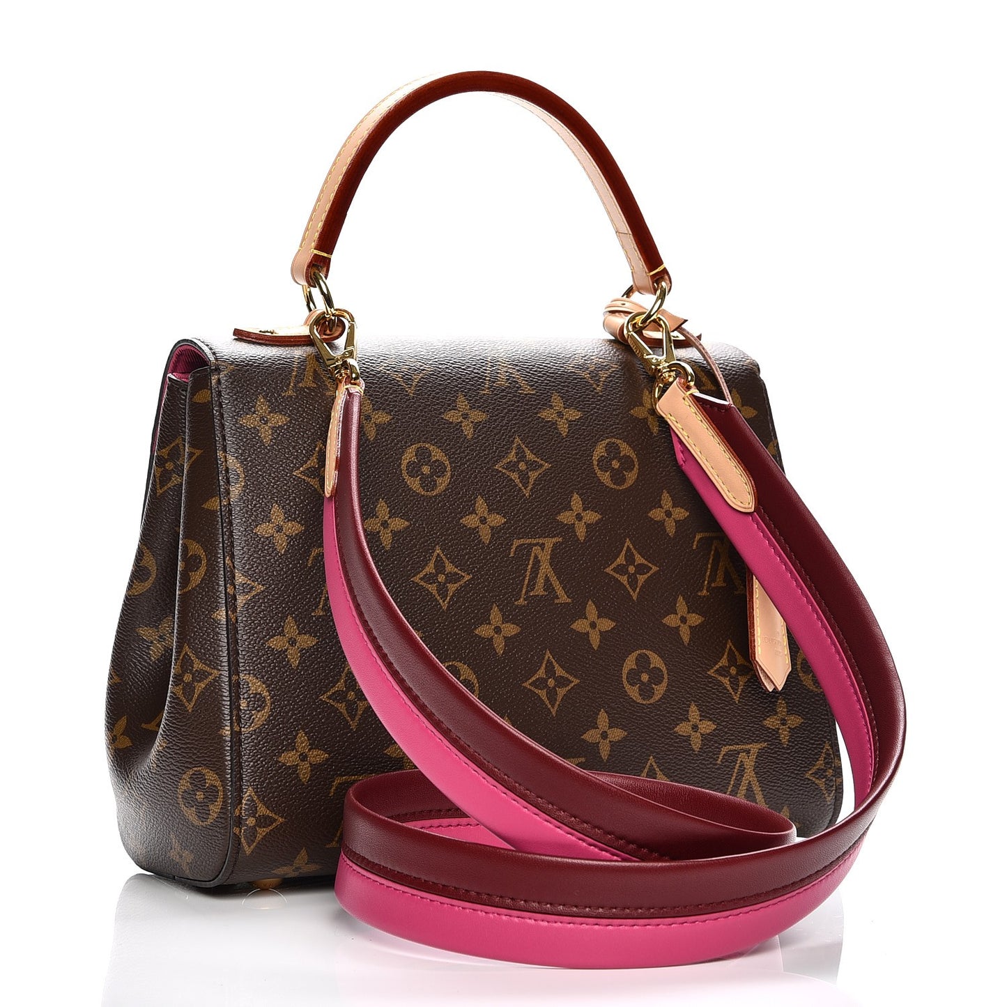 Monogram Cluny BB Bordeaux Fuchsia