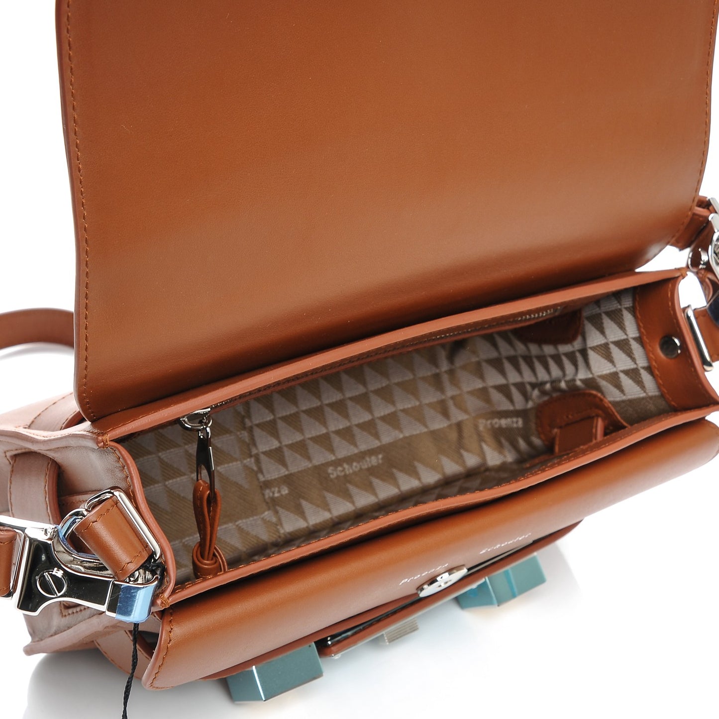Calfskin Mini PS11 Classic Shoulder Bag Nice Tan